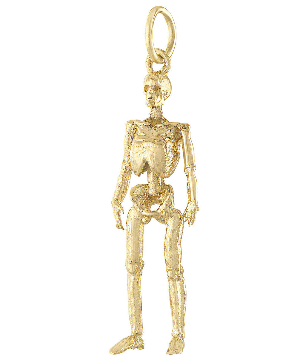 Skeleton 14K Gold Charm